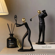 Abstract Resin Human Figurine for Home and Office Decor