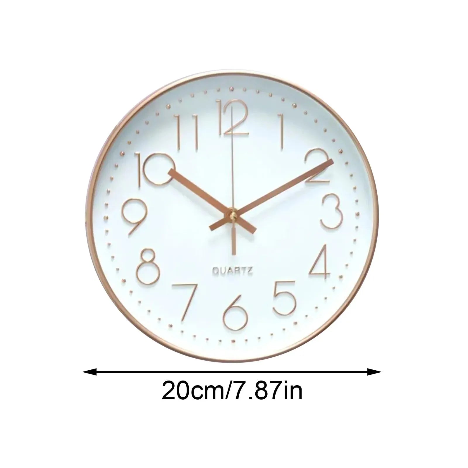 30CM modern Nordic wooden wall clock for home and office decor.