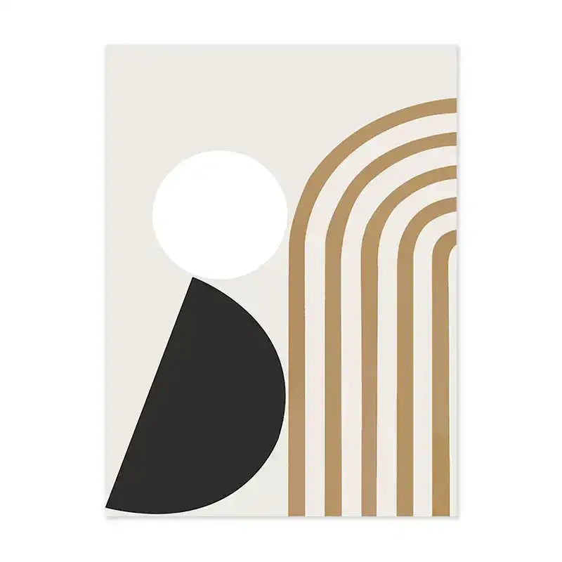Minimalist abstract line wall art canvas for modern home decor.