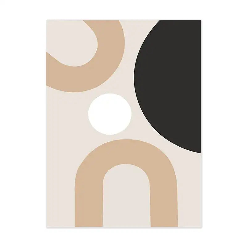Minimalist abstract line wall art canvas for modern home decor.