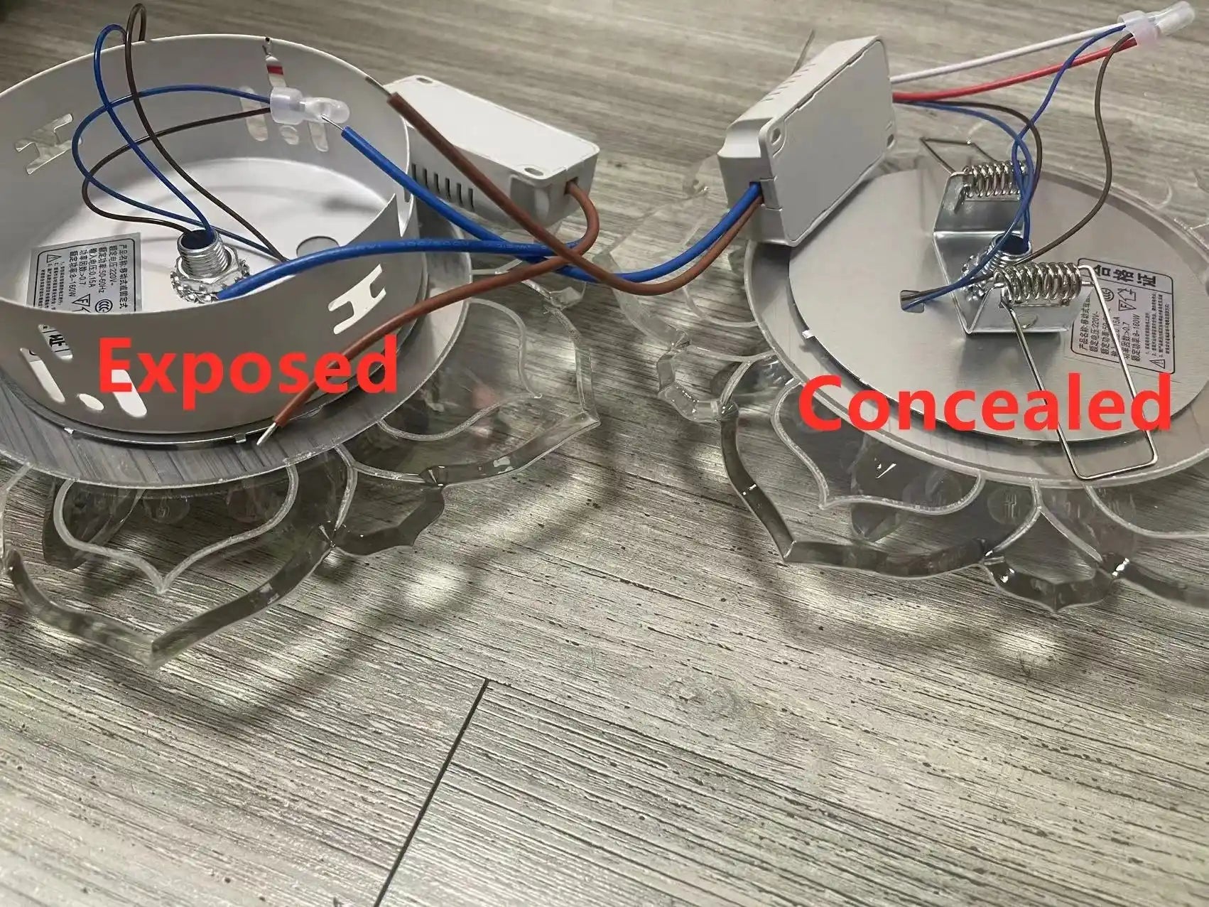 Creative crystal flower LED ceiling light for modern home lighting decor.