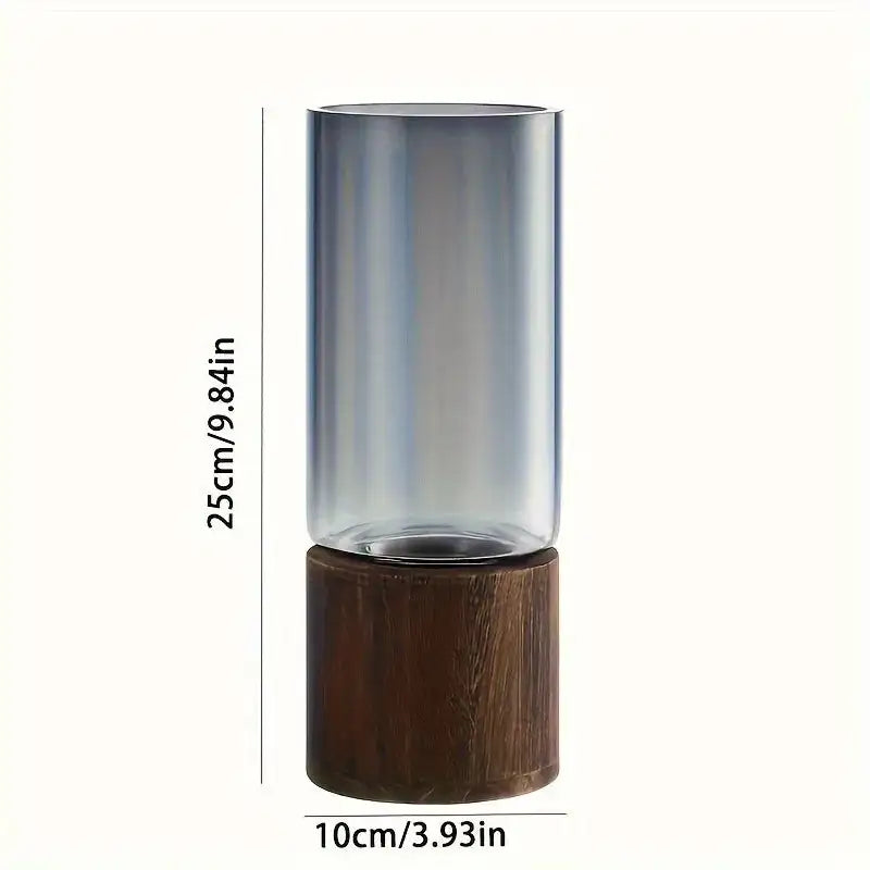 Light luxury retro glass vase for home decor and flower arrangements