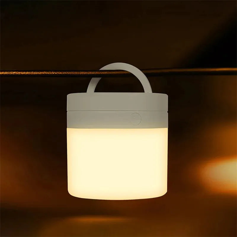 Touch sensor USB LED night light for bedroom and bedside lighting.
