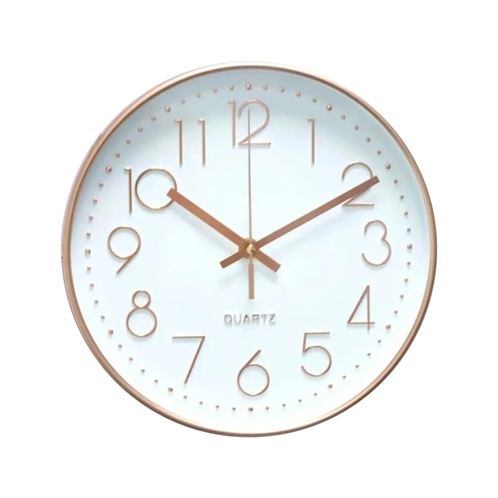 30CM modern Nordic wooden wall clock for home and office decor.